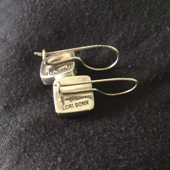 Sterling Silver with Amber Earrings - Picture 4 of 6